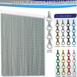 Cortina Cadena aluminio crisax para Puertas - Cortinas Antimoscas